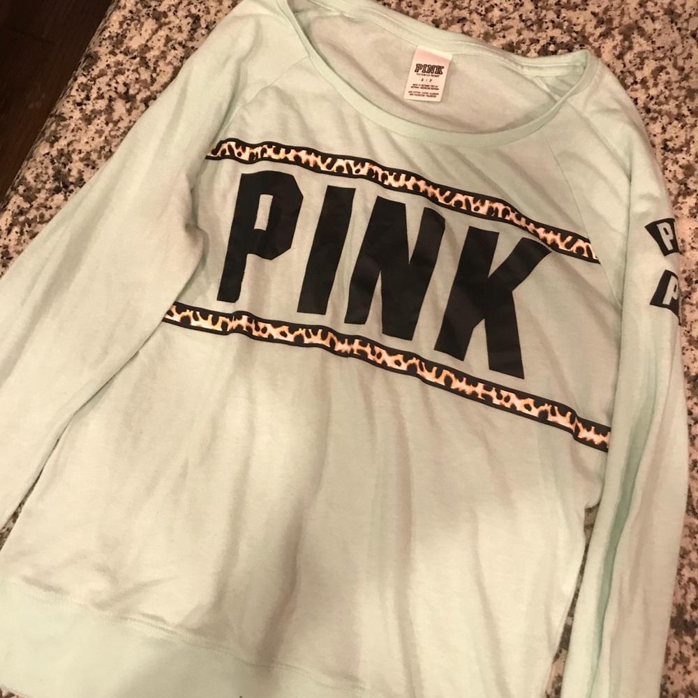 VS mint colored long sleeve shirt